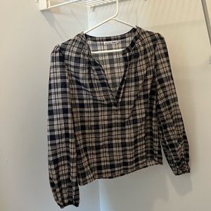 Reformation plaid shirt